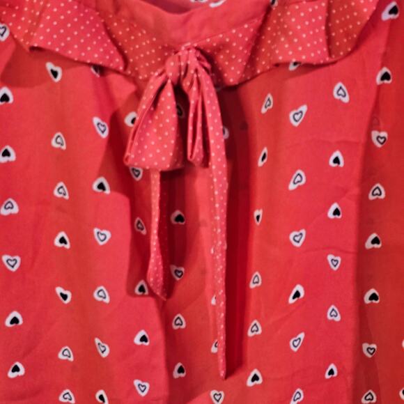 Disney Lauren Conrad Blouse Womens M Coquette Barbiecore Romantic Kawaii Pink - Picture 4 of 8